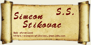 Simeon Štikovac vizit kartica